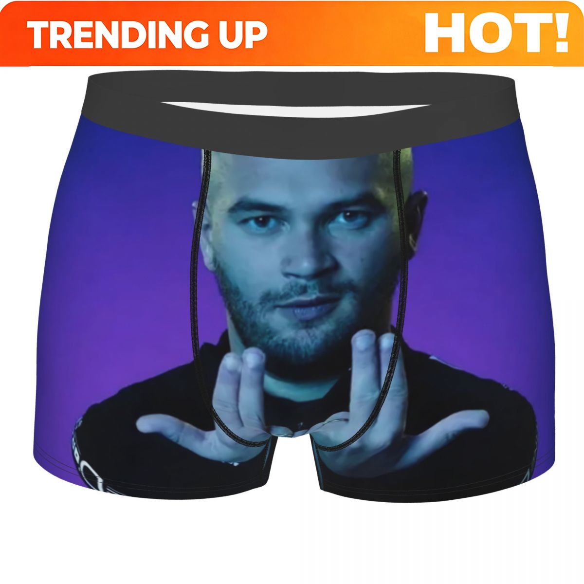 Boxer Shorts Modal - Мужские трусы-боксеры с принтом французского рэпера