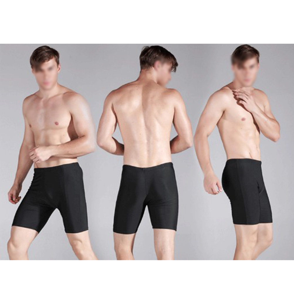 Compression Shorts Athletes - Мужские черные нейлоновые компрессионные шорты для